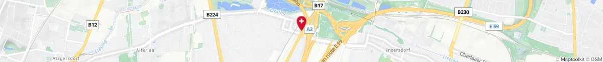 Kartendarstellung des Standorts für Apotheke zur Mariahilf Wien-Inzersdorf in 1230 Wien